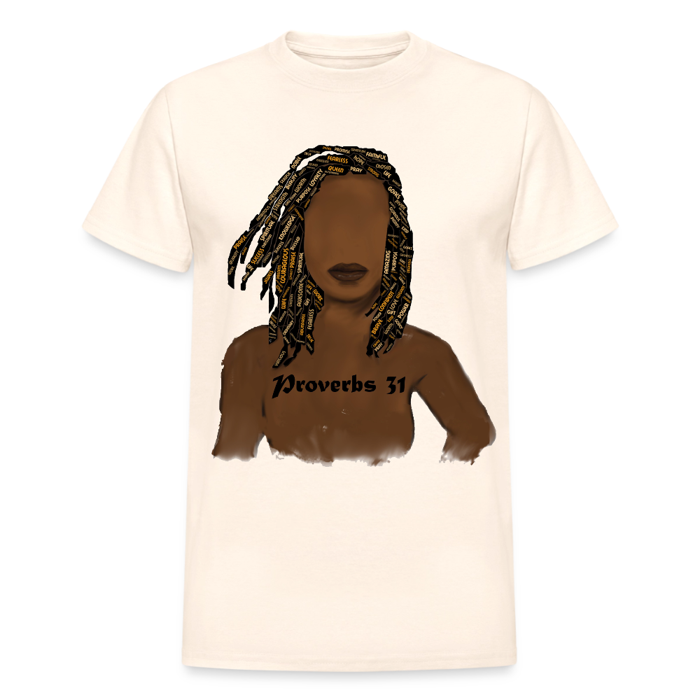 Proverbs 31 Locs Unisex T-Shirt - natural
