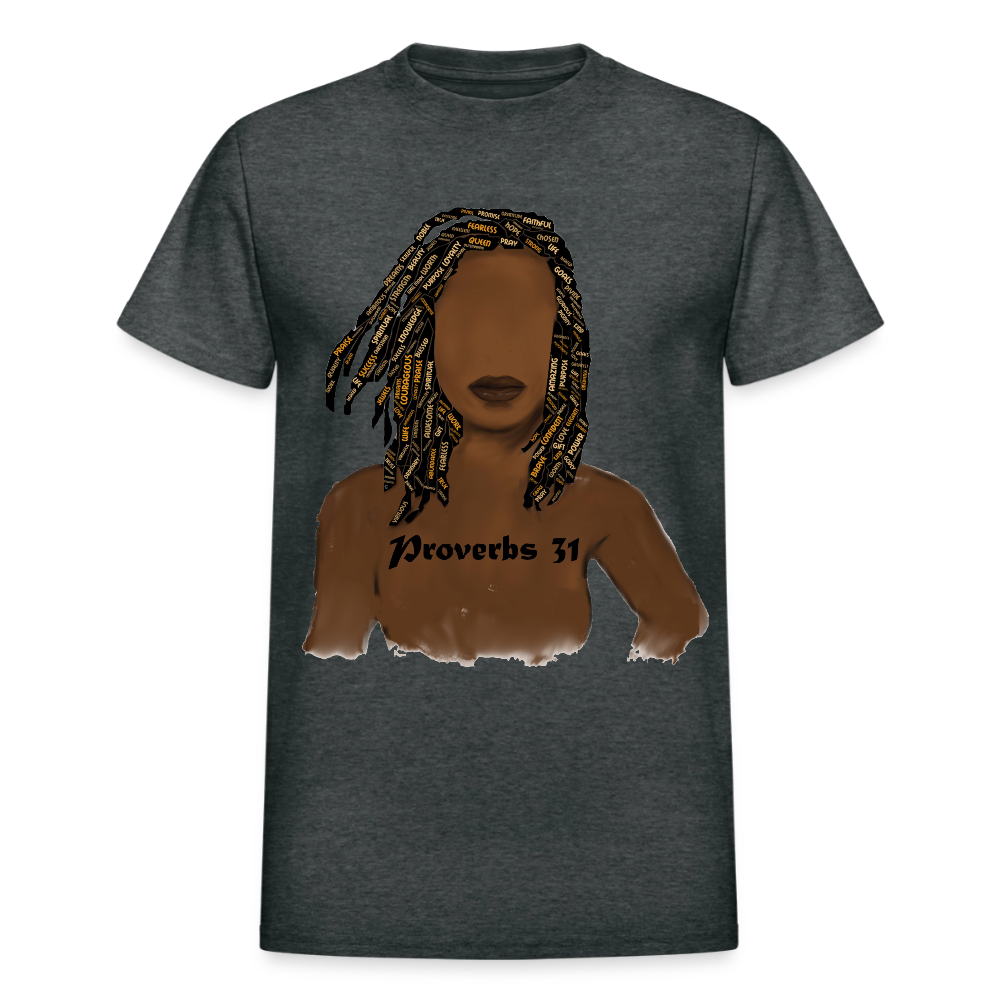 Proverbs 31 Locs Unisex T-Shirt - deep heather