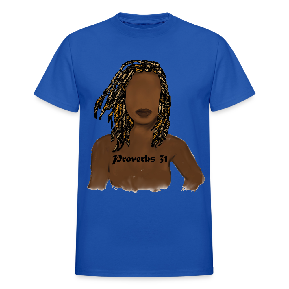 Proverbs 31 Locs Unisex T-Shirt - royal blue
