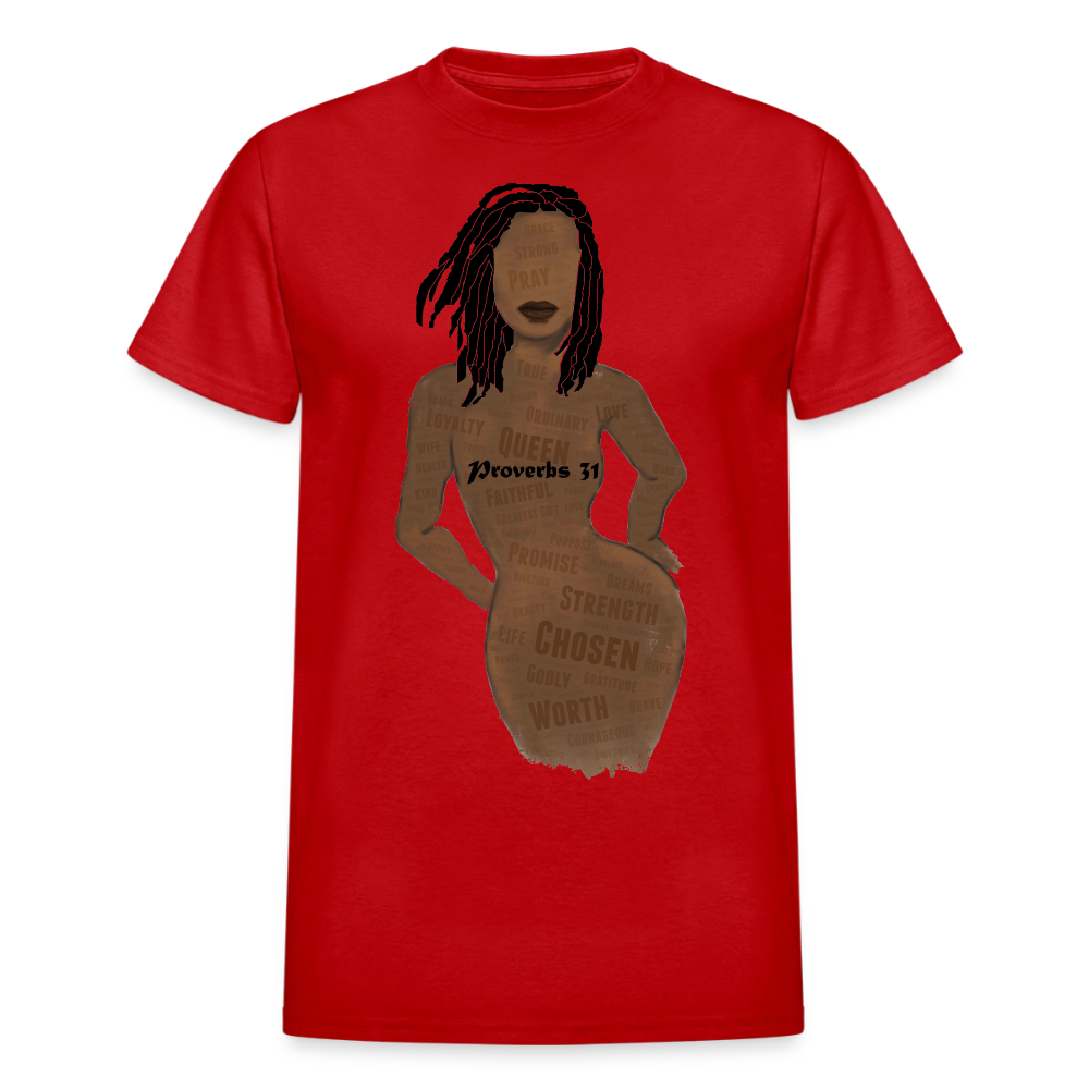 Proverbs 31 Lady Unisex T-Shirt - red