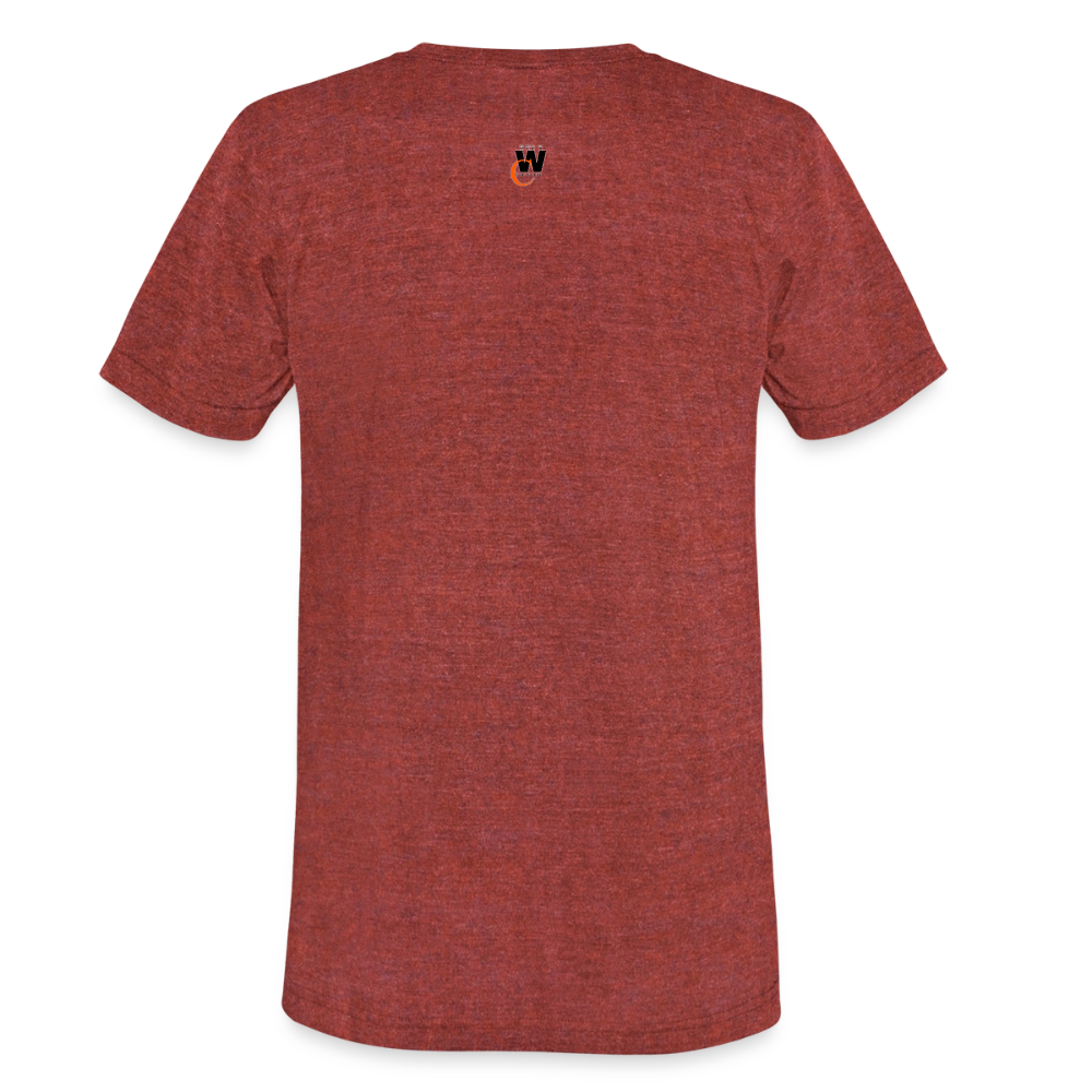 NO FEAR Unisex Tri-Blend T-Shirt - heather cranberry