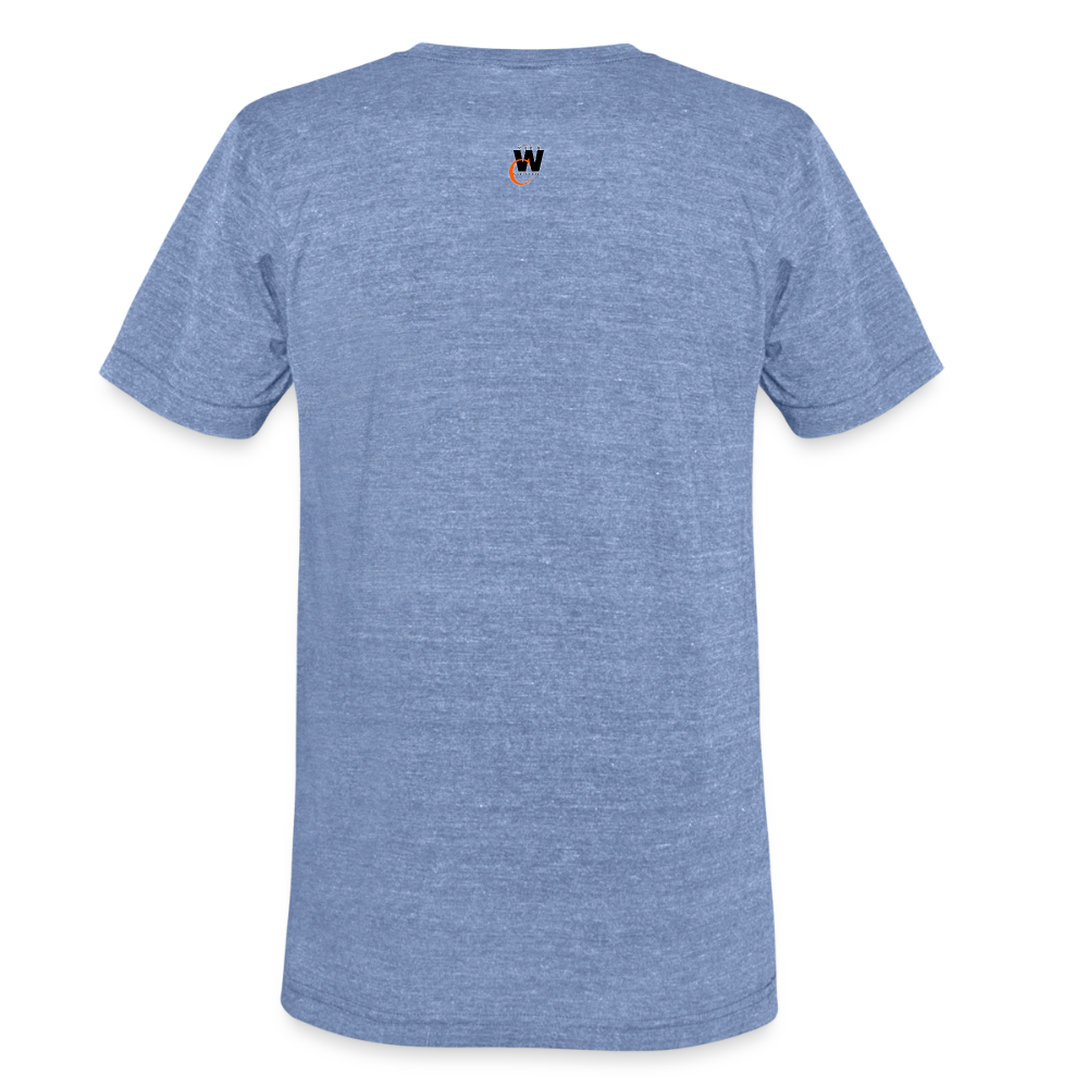 NO FEAR Unisex Tri-Blend T-Shirt - heather blue