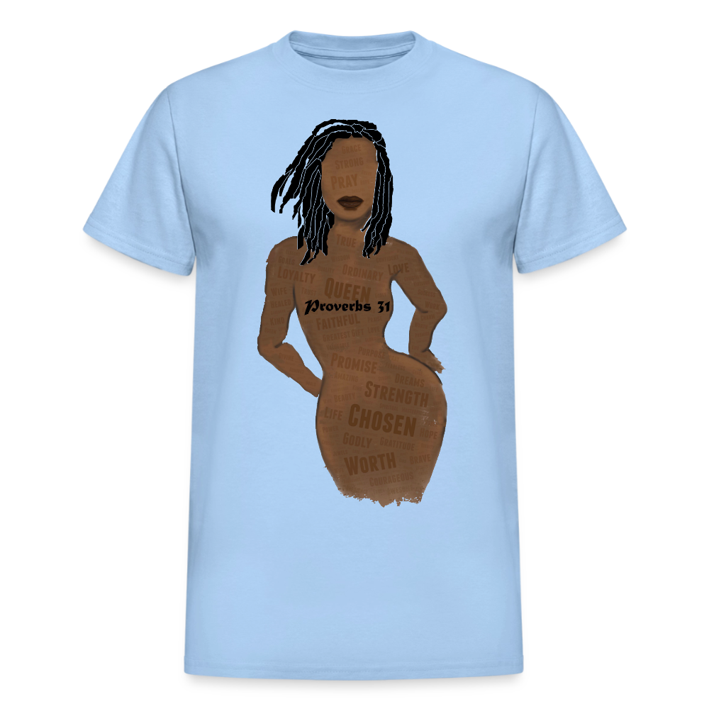 Proverbs 31 Lady Unisex T-Shirt - light blue