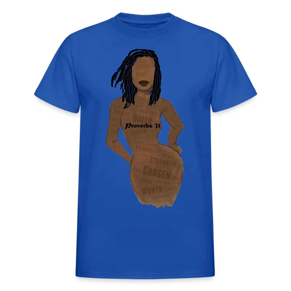 Proverbs 31 Lady Unisex T-Shirt - royal blue