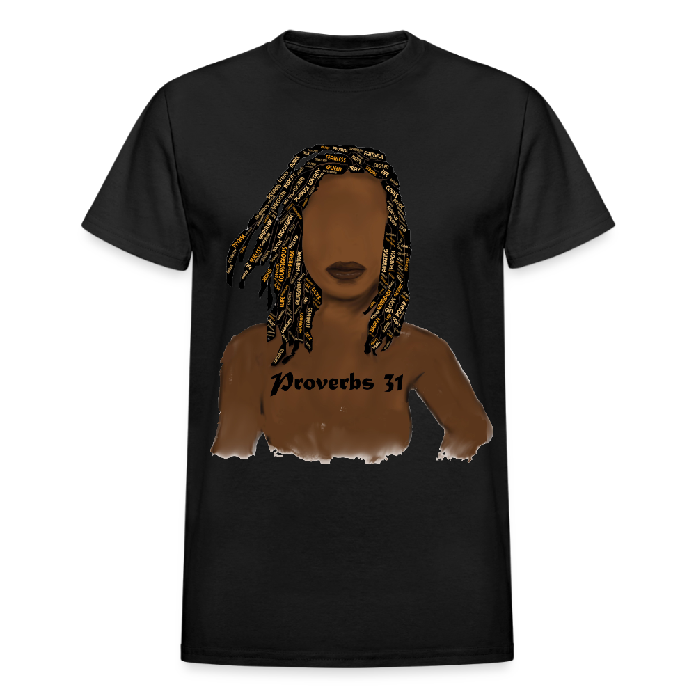 Proverbs 31 Locs Unisex T-Shirt - black