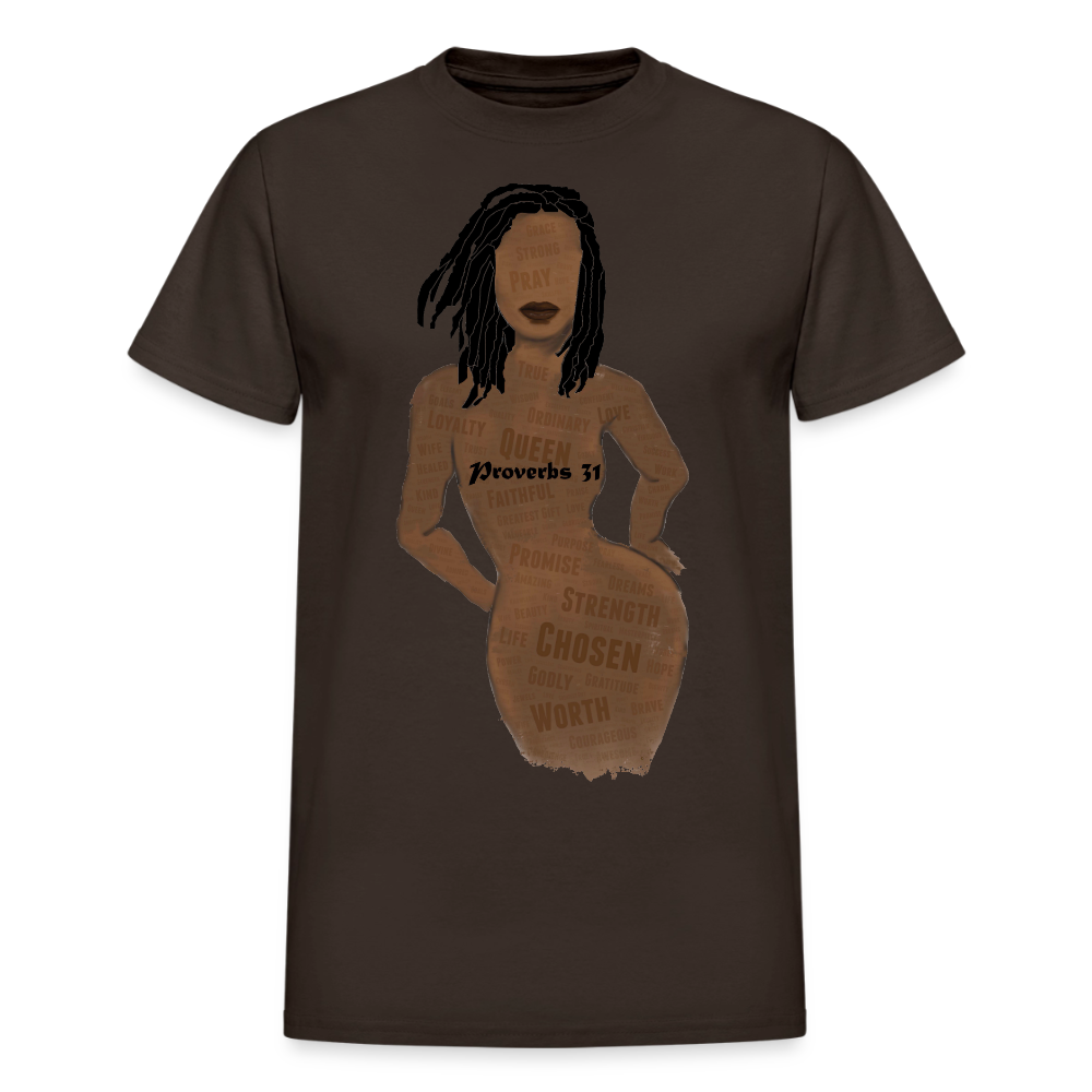 Proverbs 31 Lady Unisex T-Shirt - dark chocolate