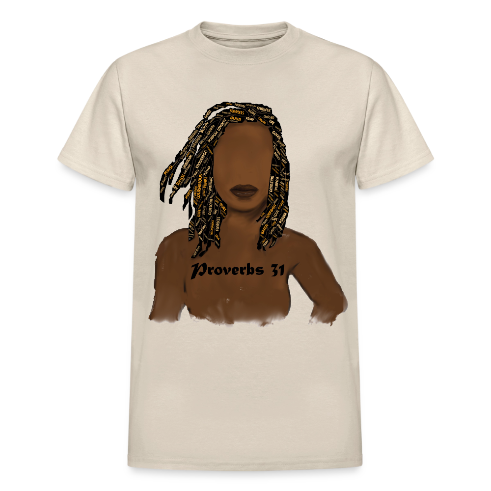 Proverbs 31 Locs Unisex T-Shirt - Sand