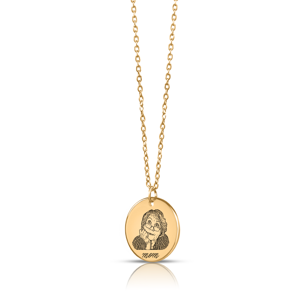 Portrait Coin Pendant - Obsidian's LLC