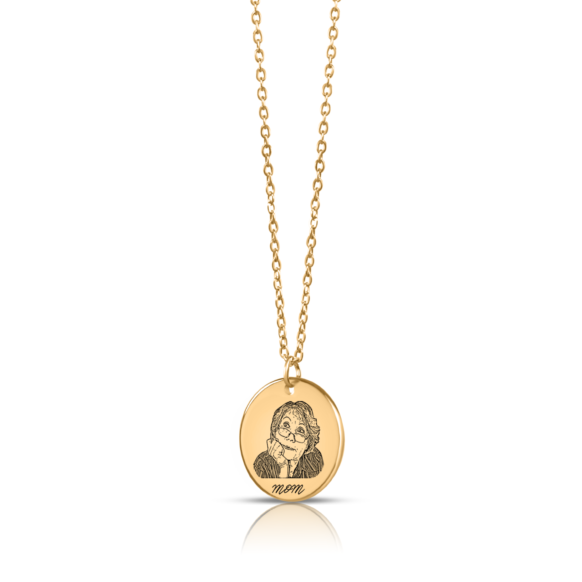 Portrait Coin Pendant - Obsidian's LLC