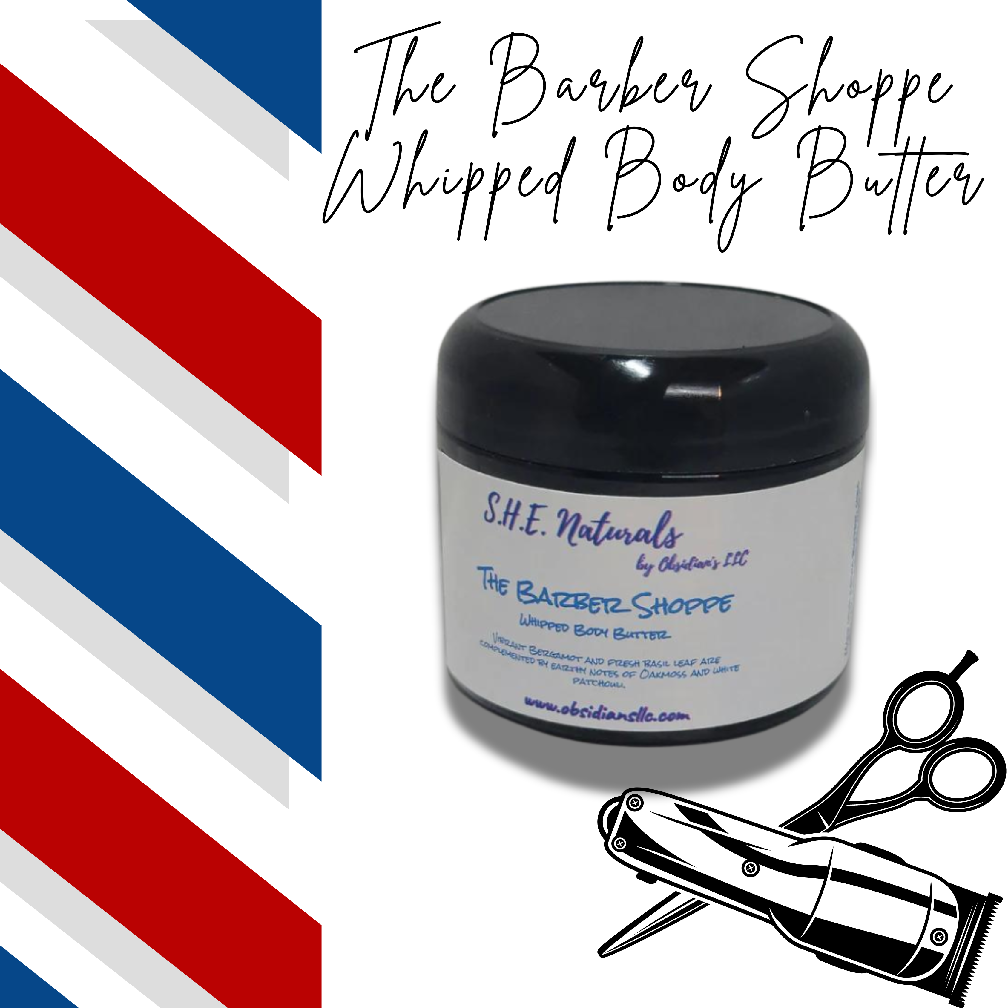 The Barber Shoppe Whipped Body Butter - Obsidian's LLC