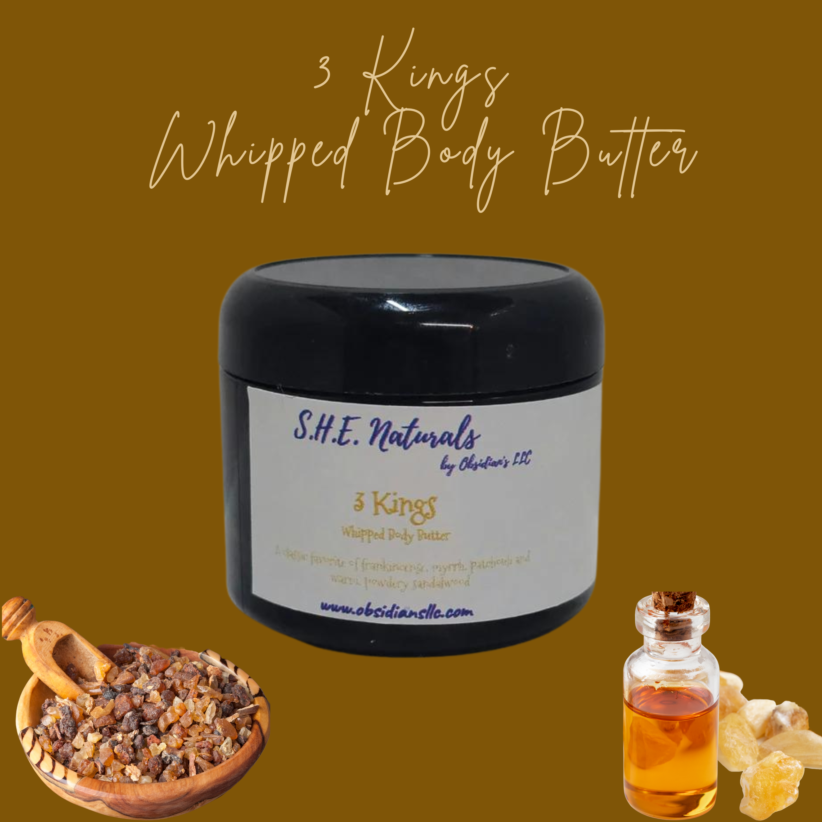 3 Kings Whipped Body Butter - Obsidian's LLC