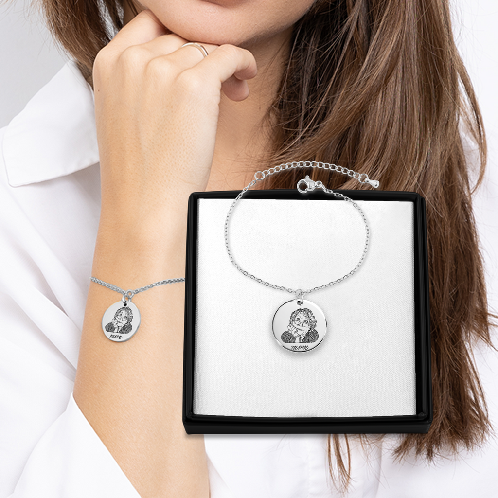 Portrait Coin Bracelet