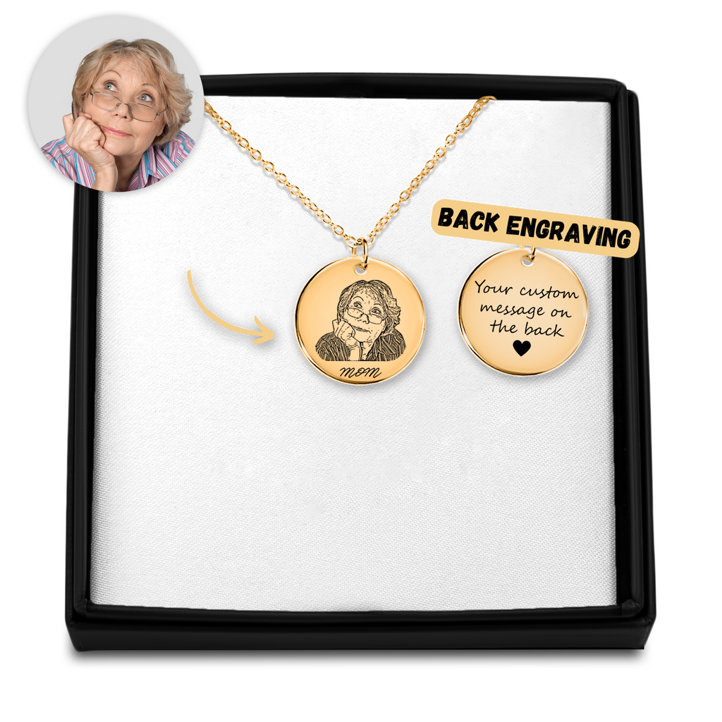Portrait Coin Pendant - Obsidian's LLC