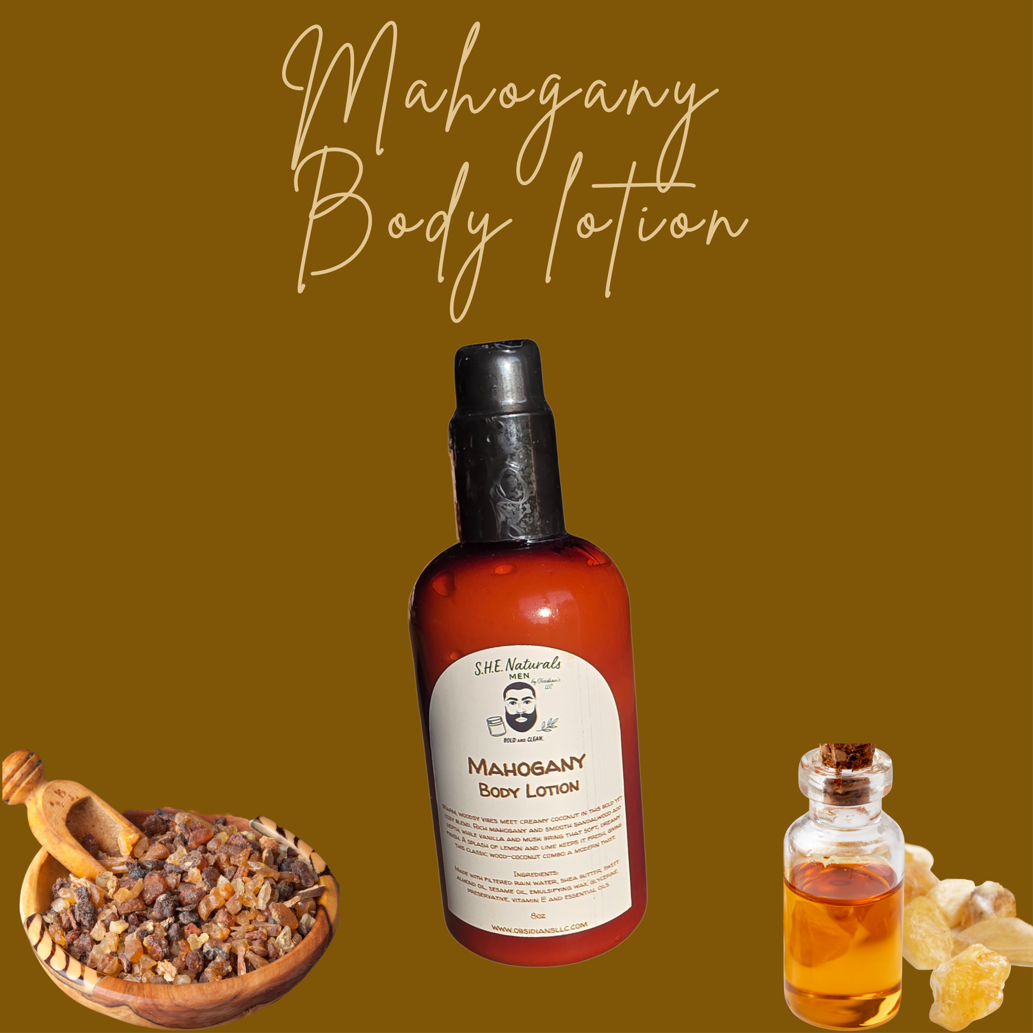 Mahogany Body Lotion - Obsidian's LLC