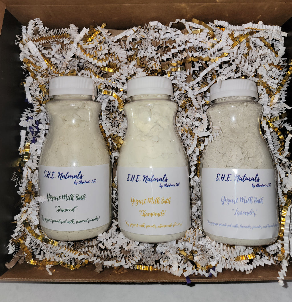 Yogurt Milk Bath 3 Set - Obsidian's LLC