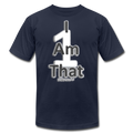 That One Unisex Jersey T-Shirt by Bella + Canvas - navy