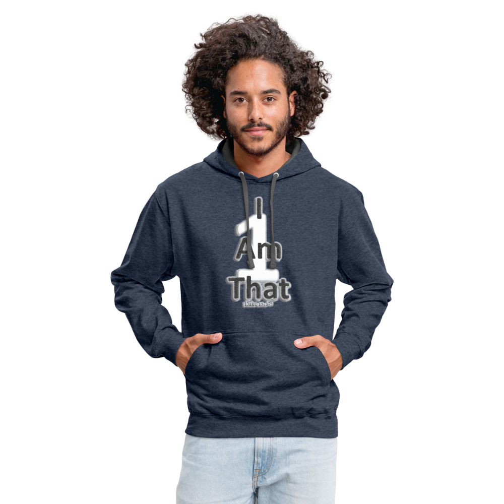 That One Unisex Hoodie - indigo heather/asphalt