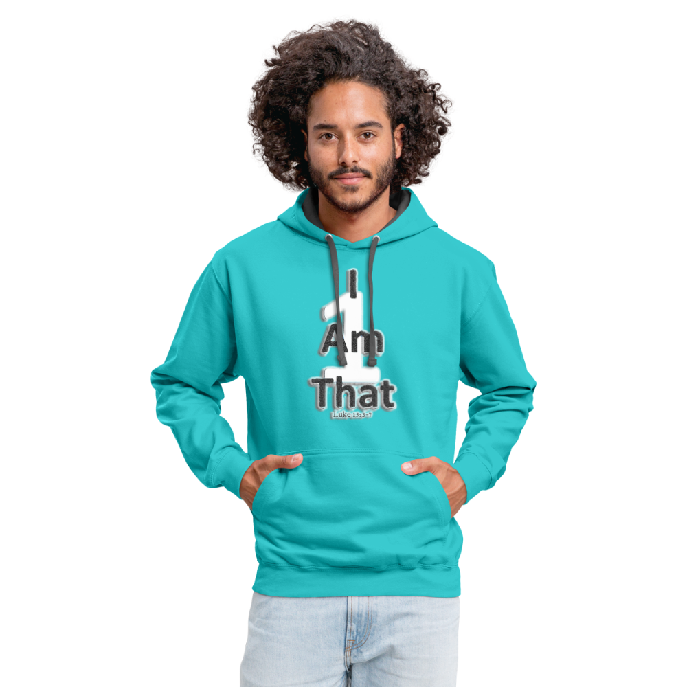 That One Unisex Hoodie - scuba blue/asphalt