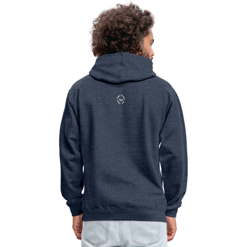 Amari Unisex Hoodie - indigo heather/asphalt