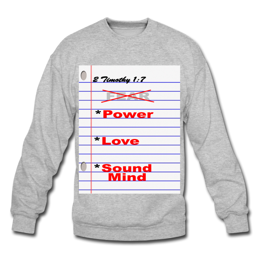NO FEAR Unisex Crewneck Sweatshirt - heather gray