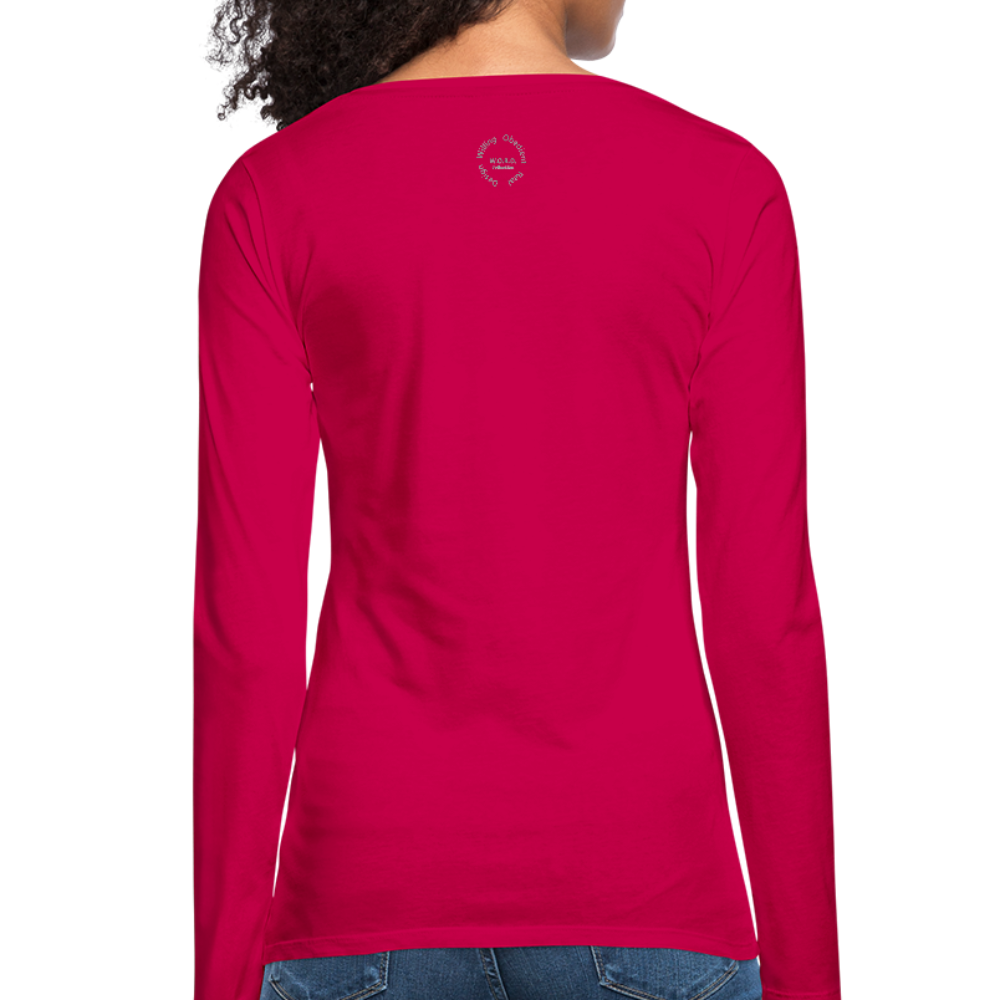 Proverbs 31 Loc Lady Women's Premium Long Sleeve T-Shirt - dark pink