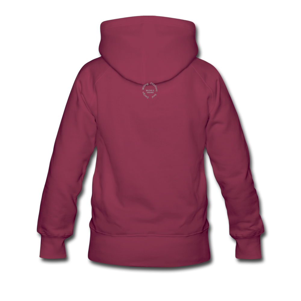 Proverbs 31 Locs Premium Hoodie - burgundy