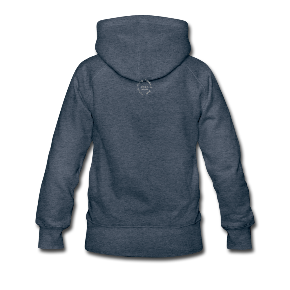 NO FEAR Women’s Premium Hoodie - heather denim