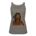 Proverbs 31 Locs Women’s Premium Tank Top - asphalt gray