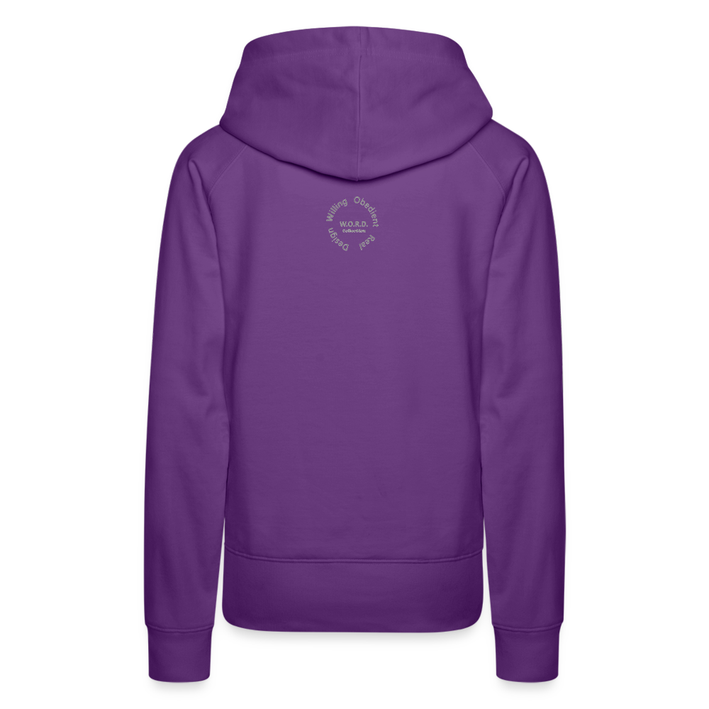 Walking In Purpose/Minding My Business Women’s Premium Hoodie - purple